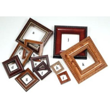 Burled walnut custom frames (small square) fits entire Fruitful Sampler Series